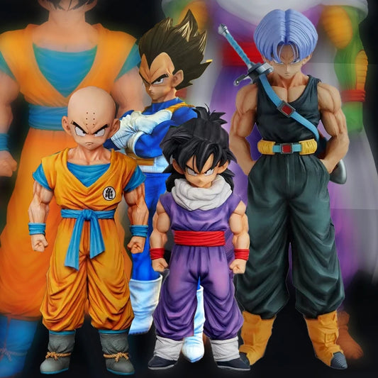 24cm Anime Dragon Ball Figures GK  Gohan krillin Vegeta Trunks Action Figures Z Warrior PVC Collection Model  Toys  Gifts