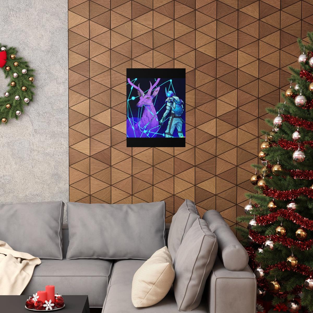 Cyberpunk deer hunting Posters