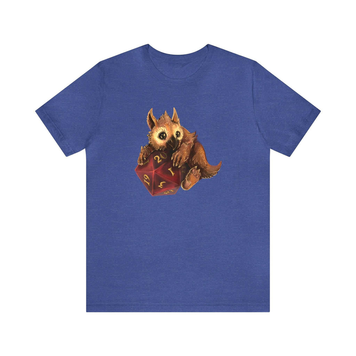 Owliver with High Variance D20 Short Sleeve Tee - Heather True Royal / S