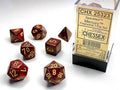 Speckled® Polyhedral Mercury™ 7-Die Set Dnd Dice Set CHX25323 Red/Black - 