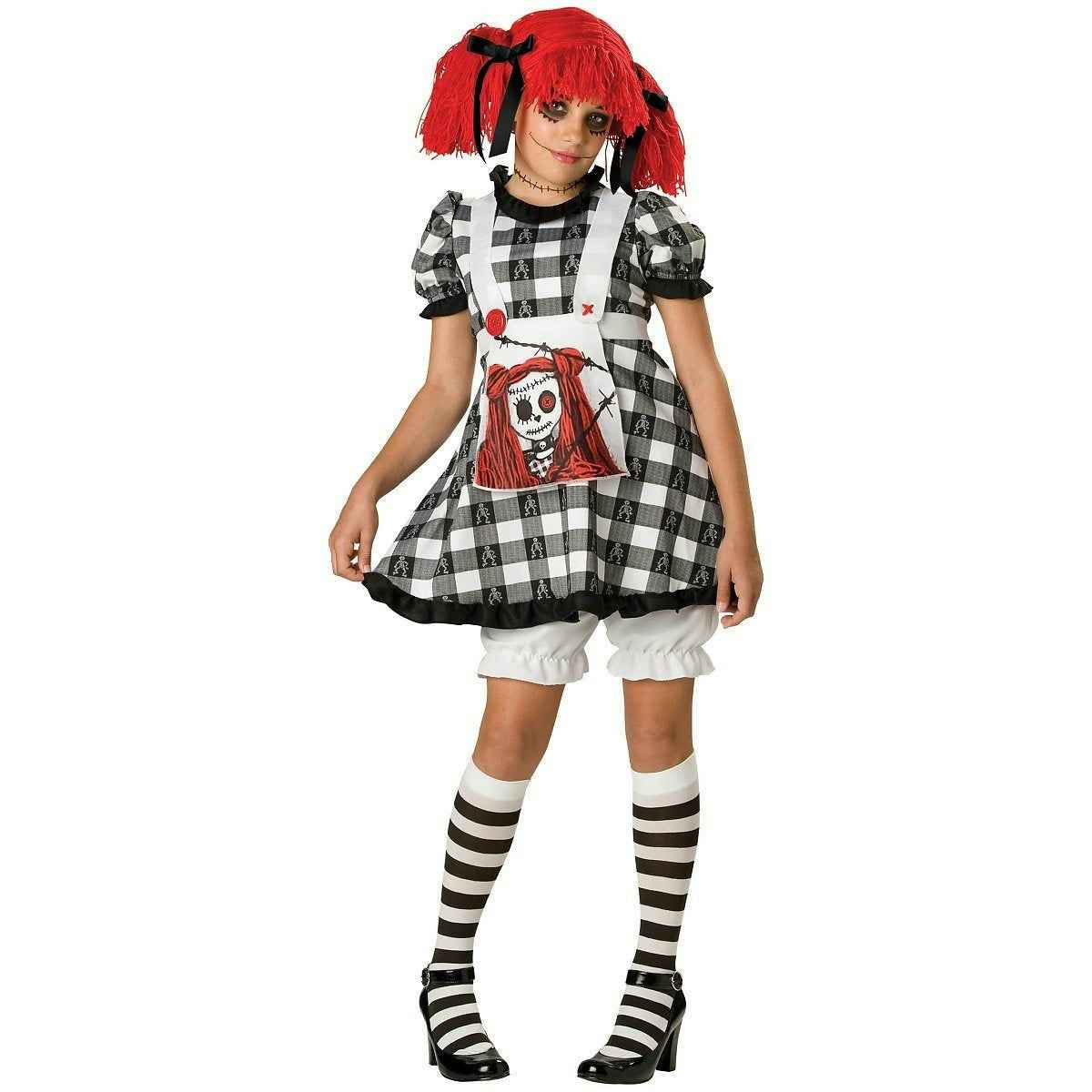 Tragedy Anne Gothic Rag Doll Tween Large Girls Costume Size Small 8-10