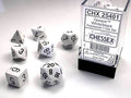 Opaque Polyhedral White/black 7-Die Set Dnd Dice Set - 