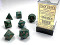 Opaque Polyhedral Dusty Green/copper 7-Die Set Dnd Dice Set CHX25415 - 