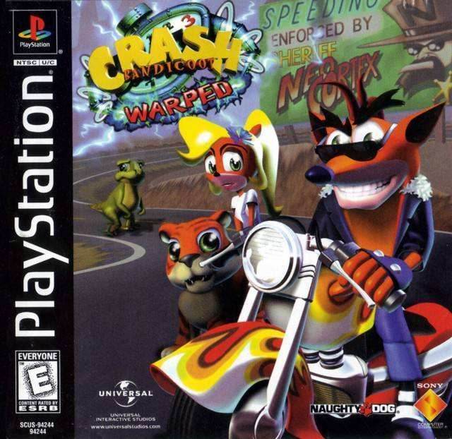 Crash Bandicoot 3: Warped (Holographic Cover) (Playstation) - Game Manual Only