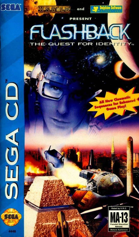 Flashback The Quest for Identity (Sega CD) - Game Manual Only
