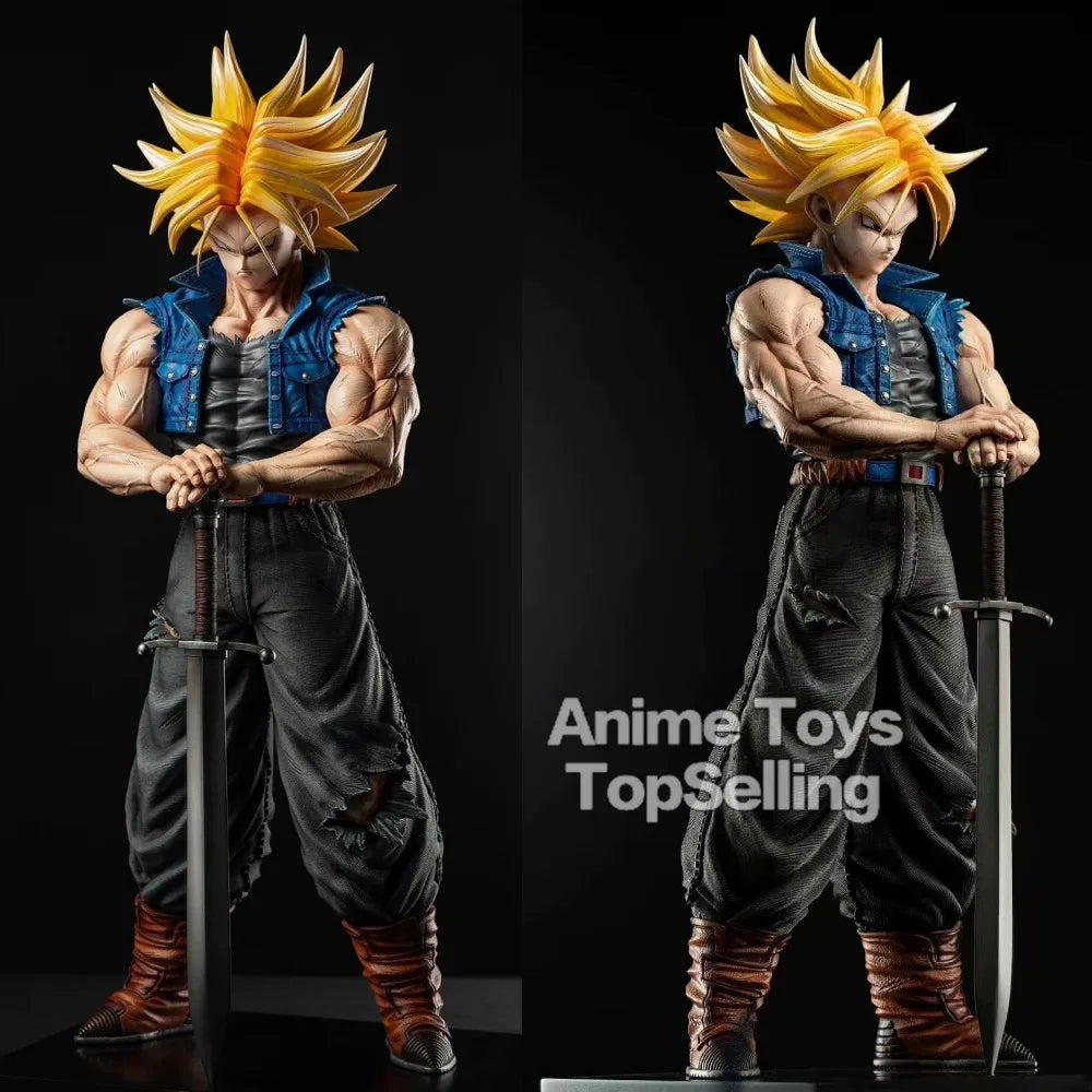 25cm/9.84in Anime Dragon Ball Z Trunks Figure Future Trunks Action Figures MPVC Statue Collection Model Toys for Children Gifts