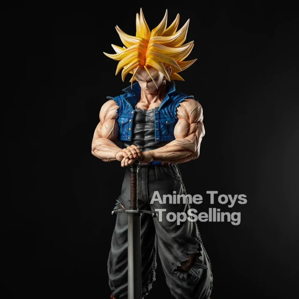 25cm/9.84in Anime Dragon Ball Z Trunks Figure Future Trunks Action Figures MPVC Statue Collection Model Toys for Children Gifts