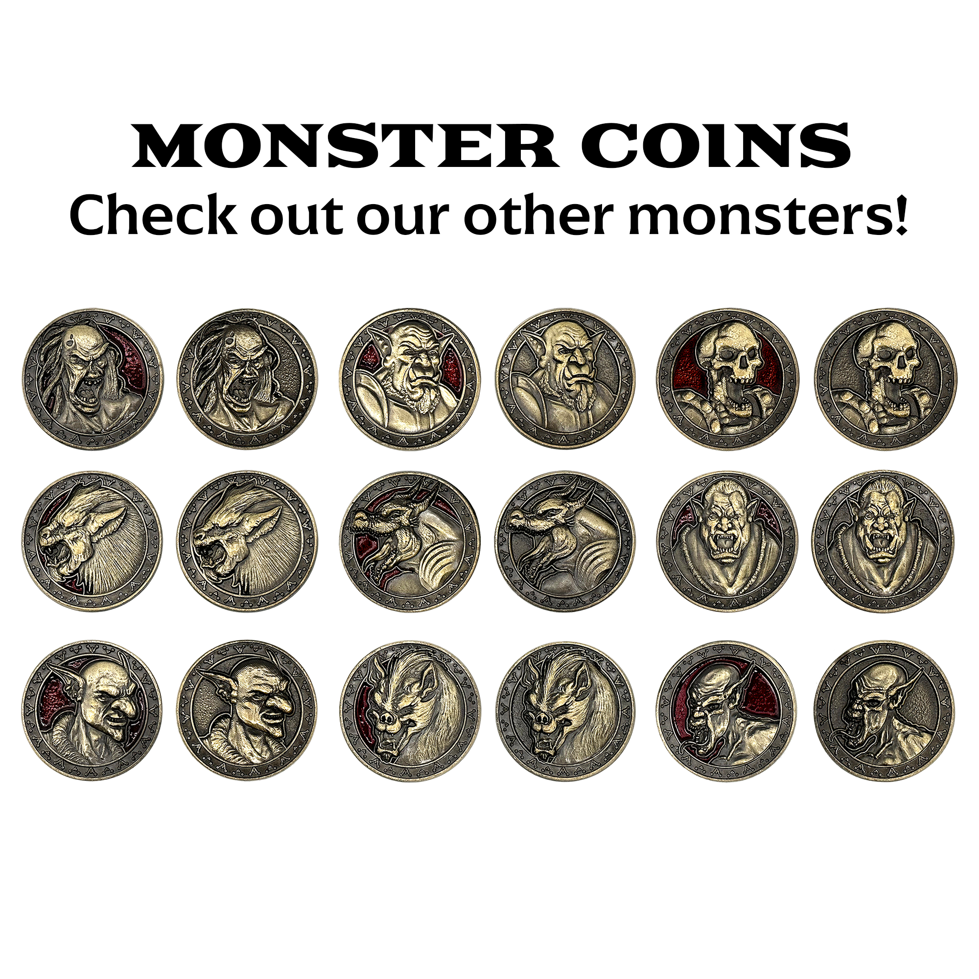 Monster Coins - Orcs - 10 Pack