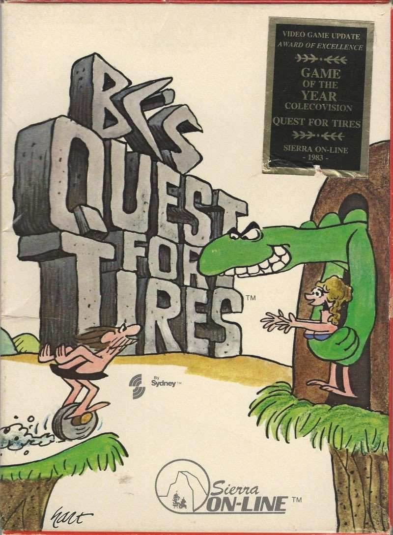 B.C.'s Quest for Tires (Colecovision) - Game Manual Only