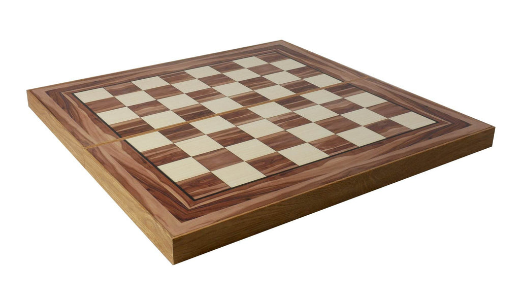 Backgammon- 19" Burlwood Decoupage Folding Backgammon Set