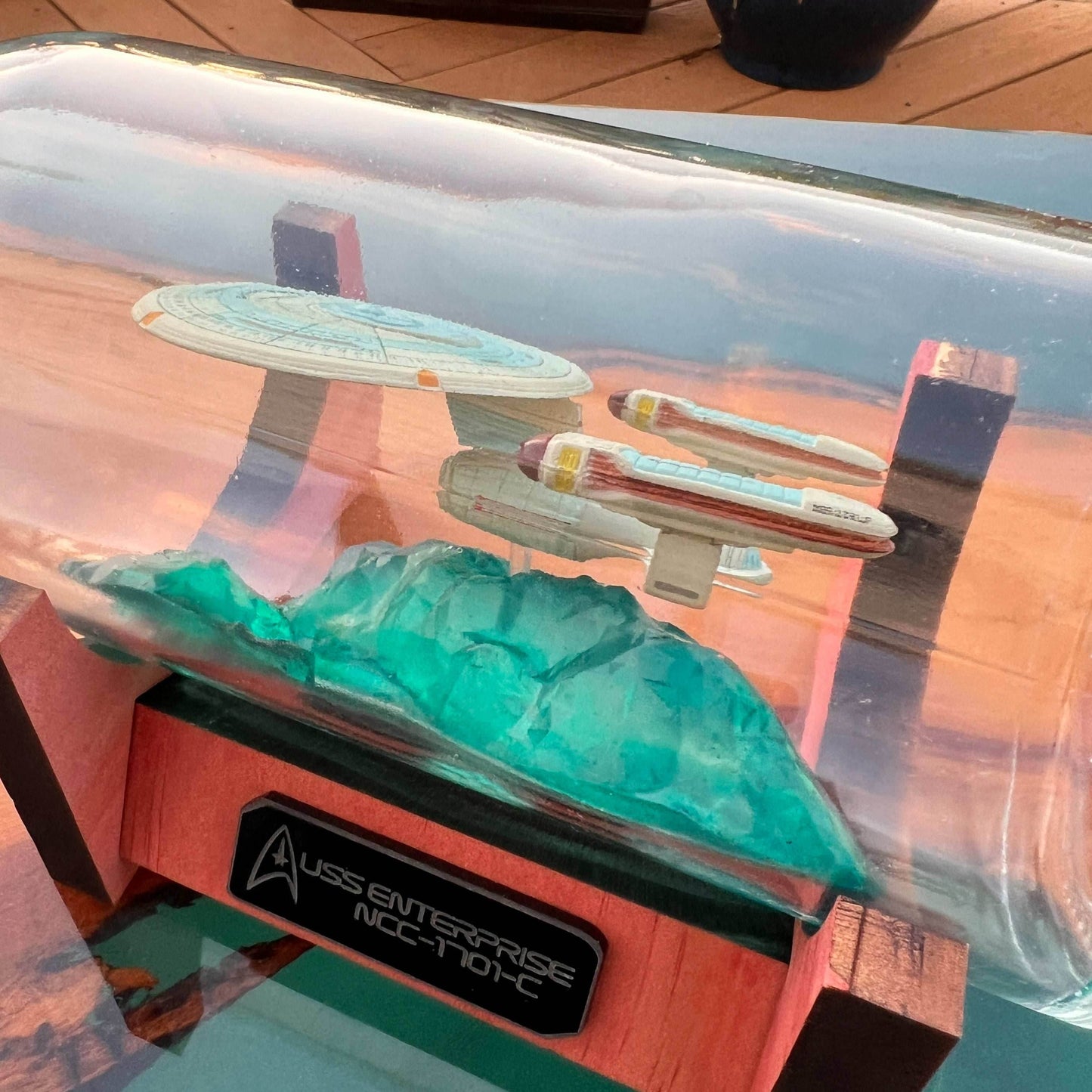 Star Trek NCC-1701-C Enterprise in a Bottle - 