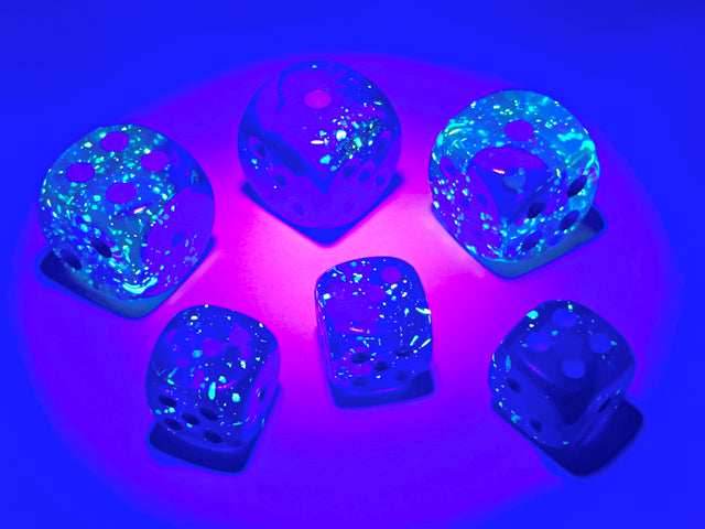 Gemini® Polyhedral Gel Green-Pink/blue Luminary™ 7-Die Set / 16mm / 12mm - 7-Dice