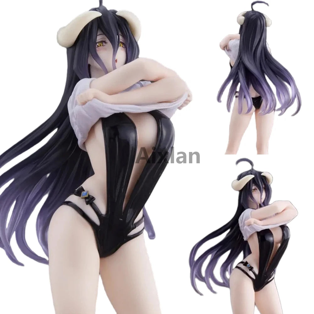 26cm Anime OVERLORD Figure Wedding Dress Albedo PVC Action Figure Toys Collectible Model Toys Kid Gift