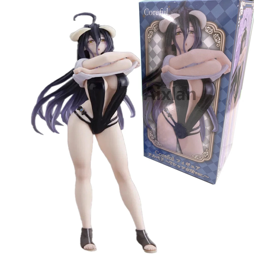 26cm Anime OVERLORD Figure Wedding Dress Albedo PVC Action Figure Toys Collectible Model Toys Kid Gift