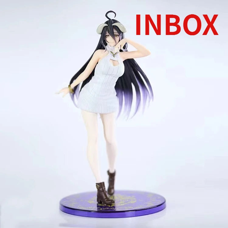 26cm Anime OVERLORD Figure Wedding Dress Albedo PVC Action Figure Toys Collectible Model Toys Kid Gift