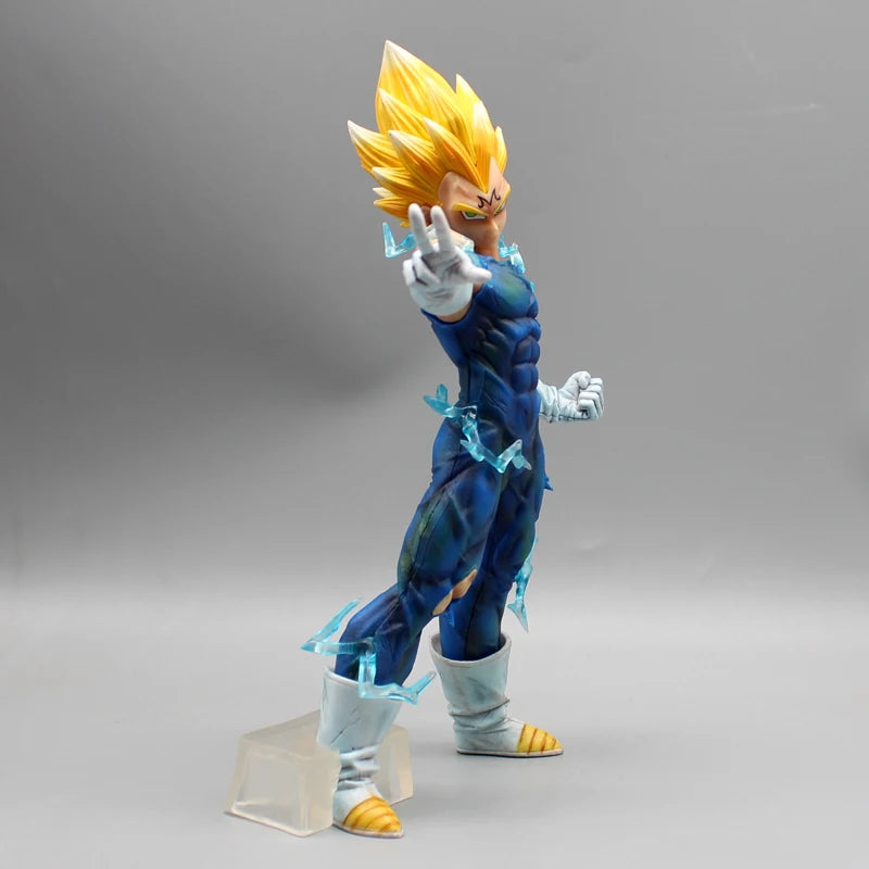 27.5cm Dragon Ball Vegeta Demonization Lift Hand Anime Figure Model Statue Collection Desktop Decoration Ornament Toys Boys Gift