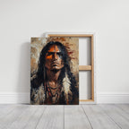 War Paint and Fire Tribal Portrait