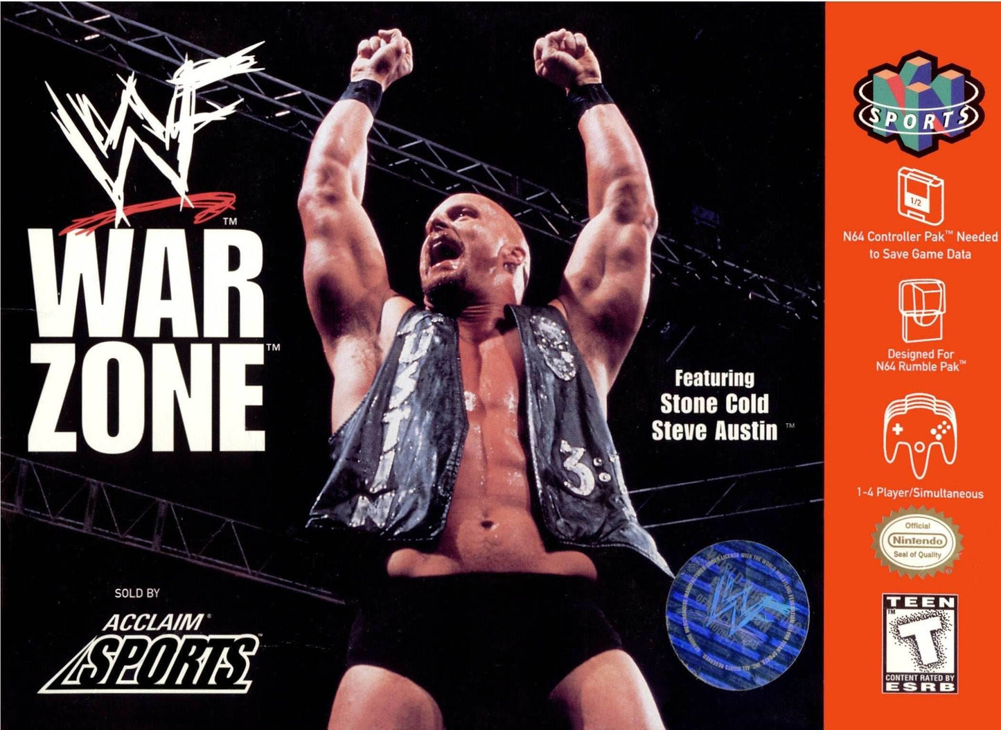 WWF War Zone (Nintendo 64) - Game Only