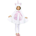 Fun World Girl's Pink and White Li'l Unicorn Cape Toddler Costume Fits up to 3T