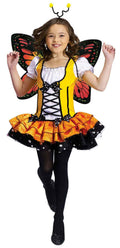 Fun World Girls' Monarch Butterfly Princess Child Costume Large 12-14