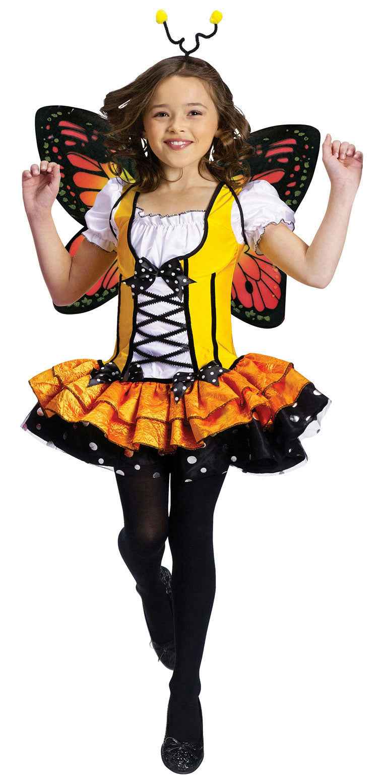 Fun World Girls' Monarch Butterfly Princess Child Costume Large 12-14