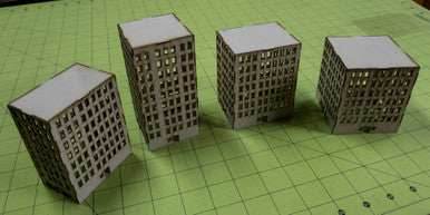 6mm Tall City Buildings (Matboard) - 285CSS055 - 