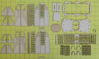 6mm Ultra Modern / Future City Building, Double Tower - 285CSS051 - 