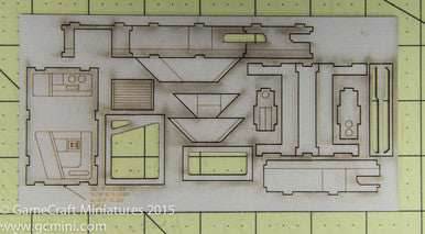 6mm Sci Fi Shop/Garage Building - 285CSS054 - 