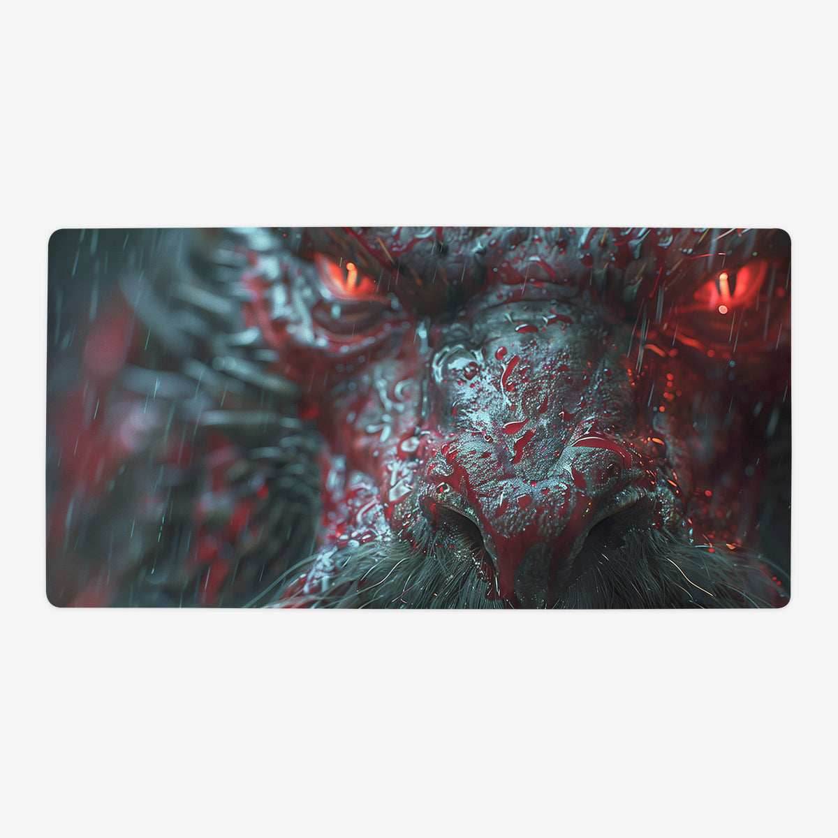 Blood Drenched Dragon Playmat - Oversized Playmat / Plain