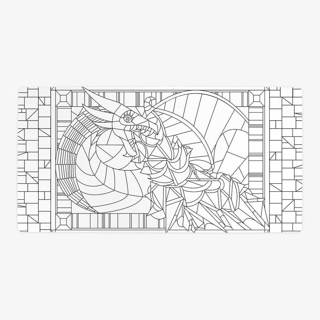Colorbook Fire Breathing Dragon Playmat - Oversized Playmat / Plain