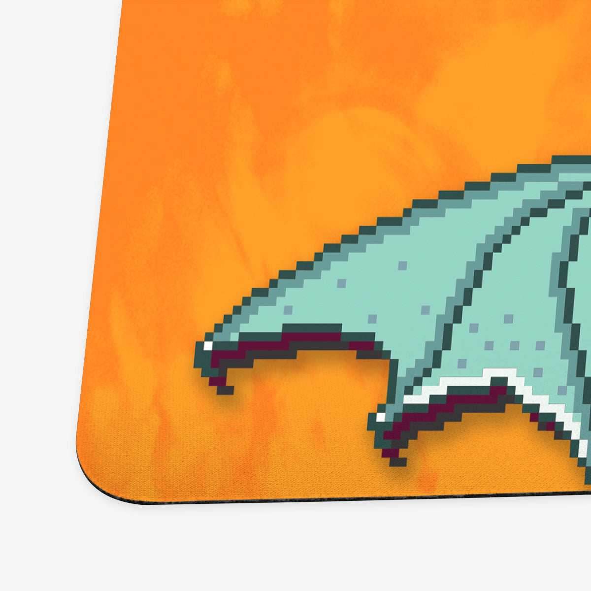 Pixel Dragon Playmat - Standard Playmat / Blue / Plain