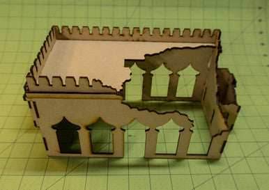 28mm Ruined Temple (MDF) - 28MMDF160-4 - 