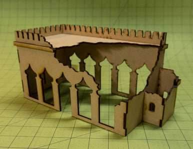 28mm Ruined Temple (MDF) - 28MMDF160-4 - 