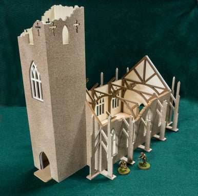 28mm Ruined Church/Cathedral - 28MMDF171 - 