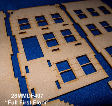 28mm "Brownstone" Row House (MDF) - 28MMDF407