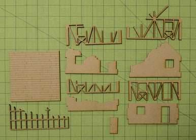 28mm Small Half Timber House - 28MMDF550 - 