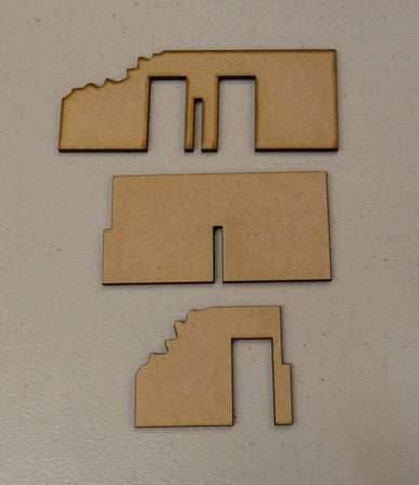 Optional Interior Wall Kit for Medium Half Timber House - 28MMDF551-1 - 