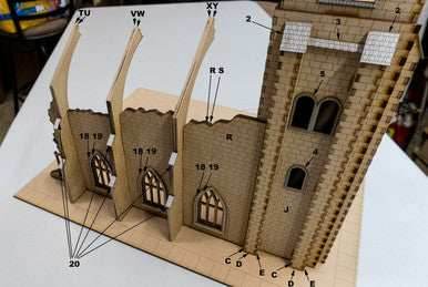 28mm (1/56th scale) Church Bell Tower - 28MMDF600 - 
