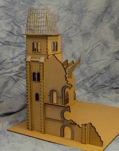 28mm (1/56th scale) Church Bell Tower - 28MMDF600 - 