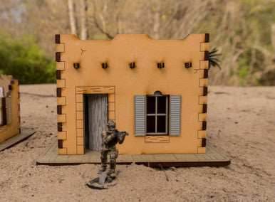 Pre Painted 28mm Middle Eastern Building - 28MPNT090amz - 