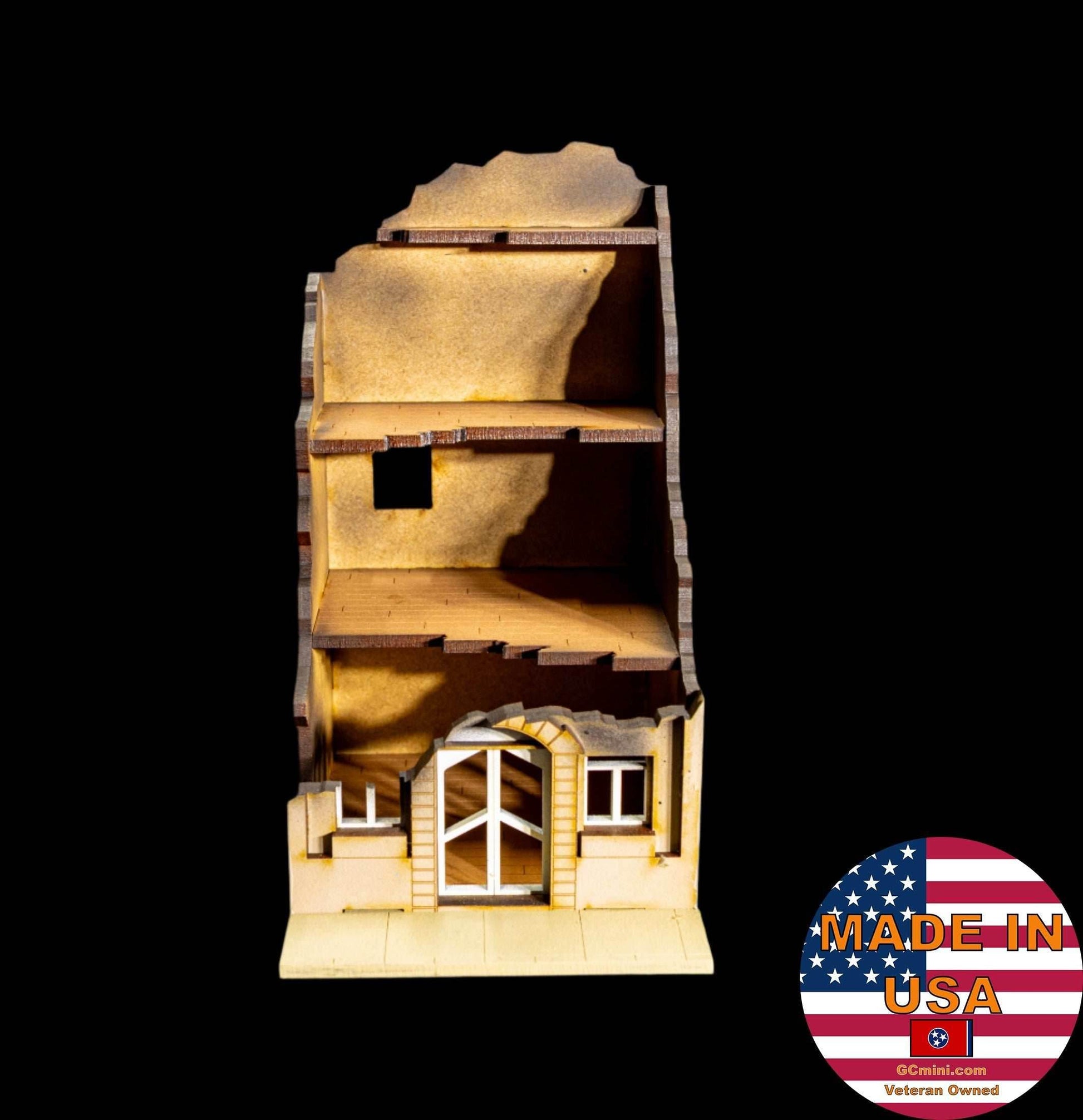 28mm European Building - 28MPNT516 (Painted and Assembled) - 