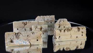 28mm Distressed Concrete Barriers, K-Rails (6 Per Kit) - 28MSCE009 - 