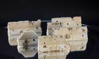 28mm Distressed Concrete Barriers, K-Rails (6 Per Kit) - 28MSCE009 - 