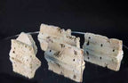 28mm Distressed Concrete Barriers, K-Rails (6 Per Kit) - 28MSCE009 - 