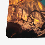 Red Dragon Stained Glass Playmat - Standard Playmat / Plain
