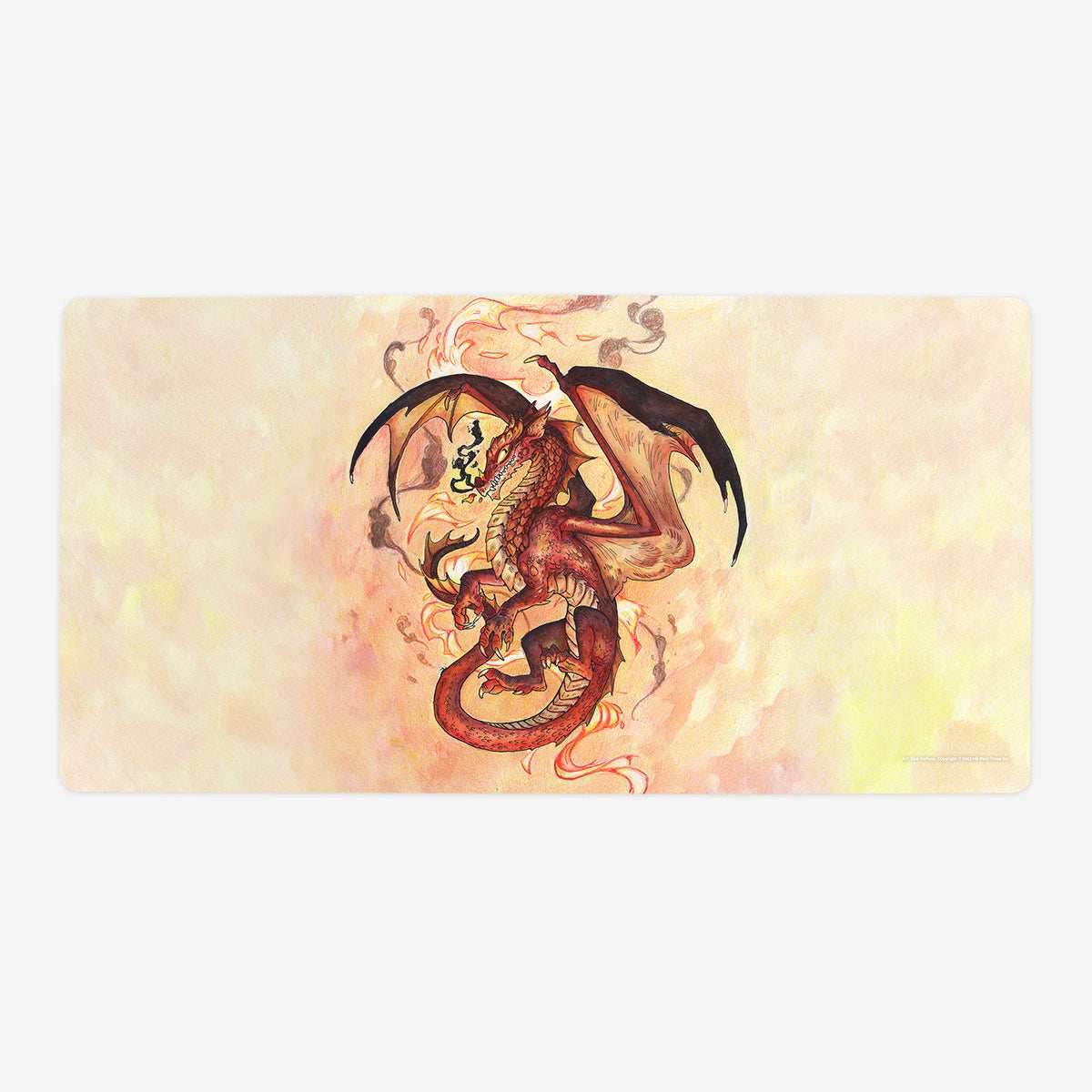 Young Red Dragon Playmat - Oversized Playmat / Plain