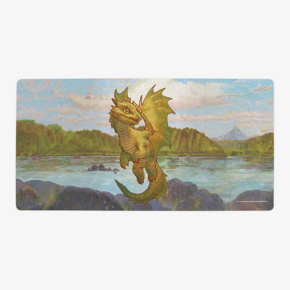 Bronze Wyrmling Dragon Playmat - Oversized Playmat / Plain