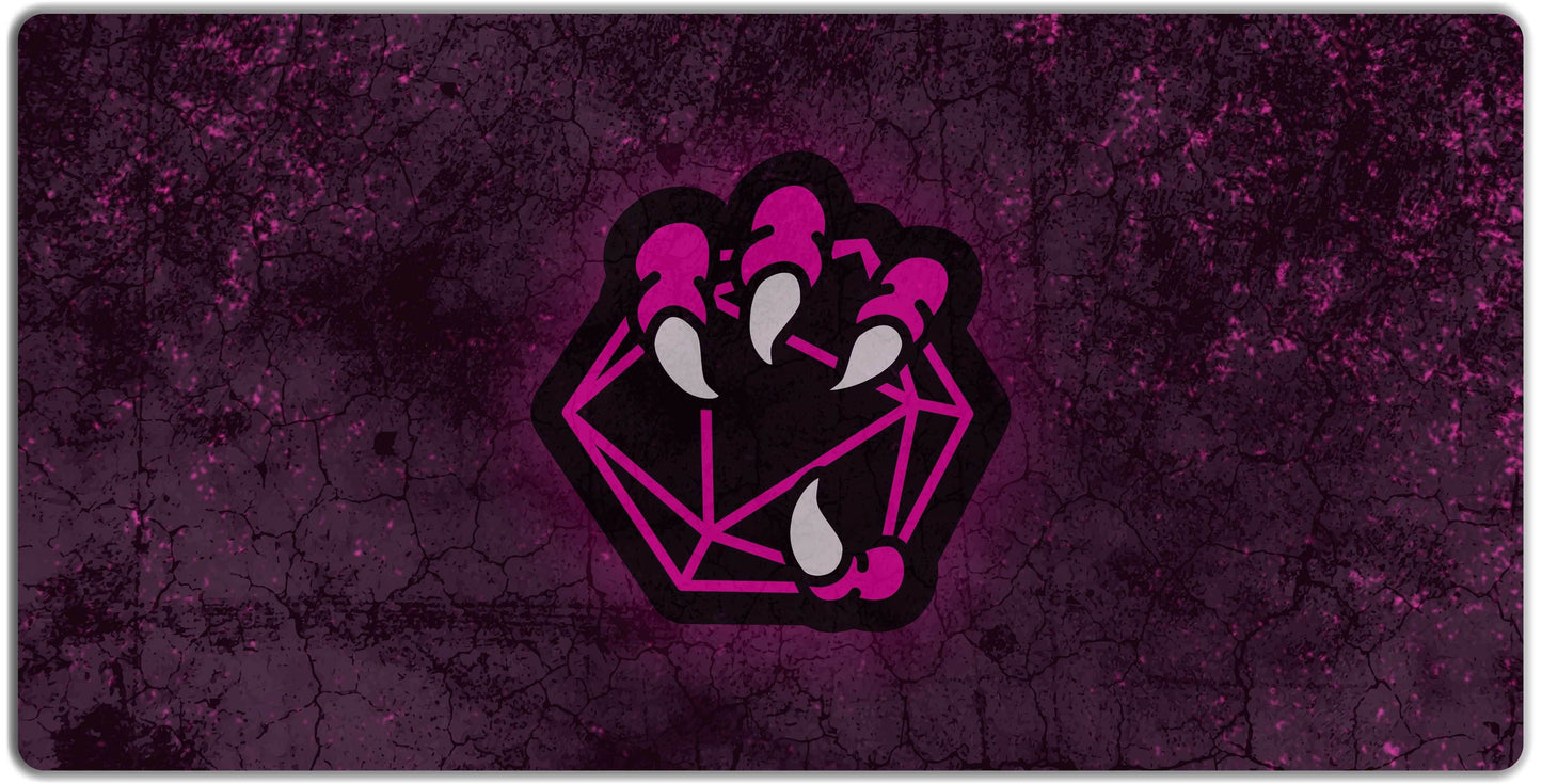 Dragon Dice Playmat - Pink / Oversized Playmat / Plain