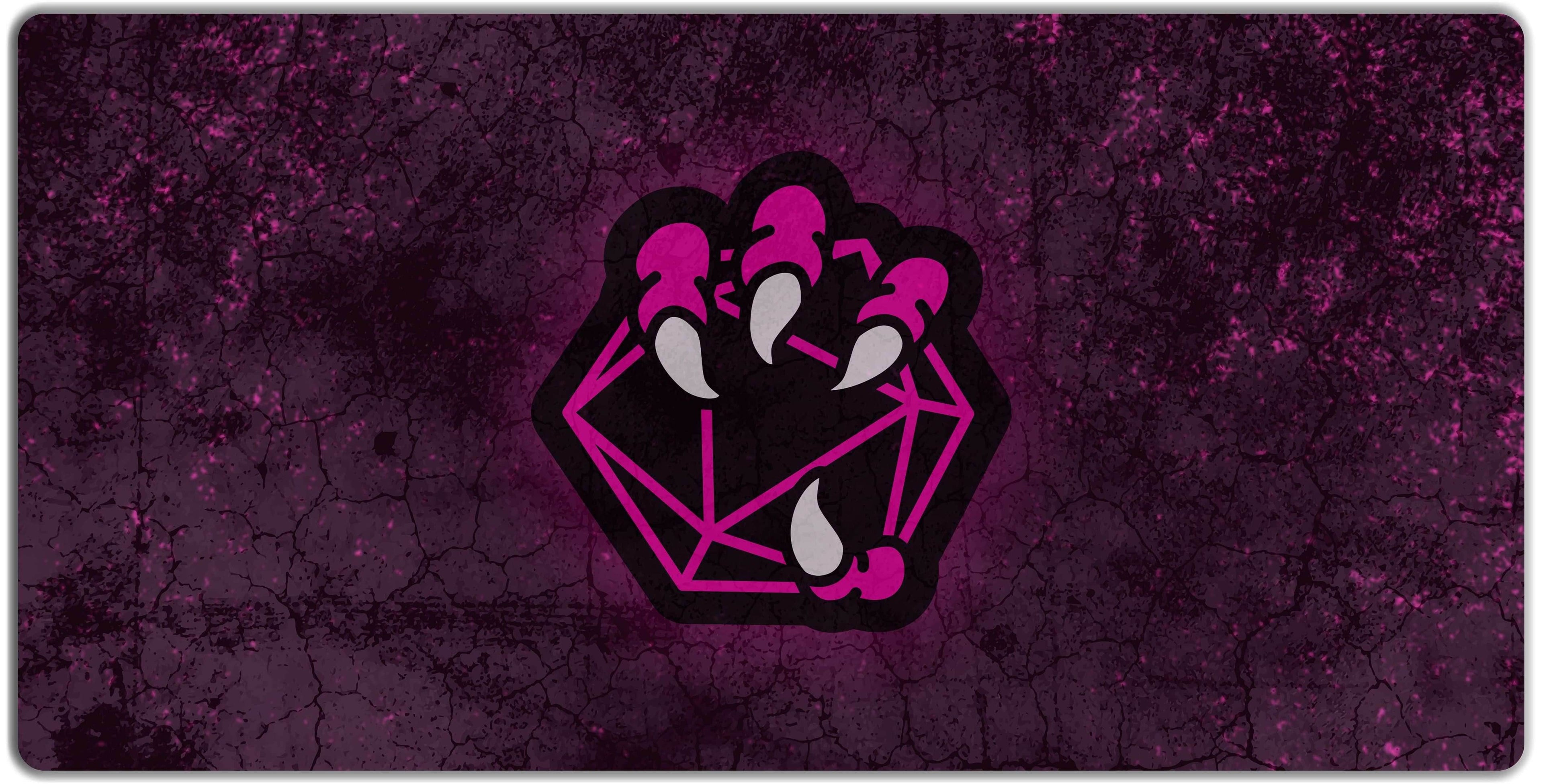 Dragon Dice Playmat - Pink / Oversized Playmat / Plain
