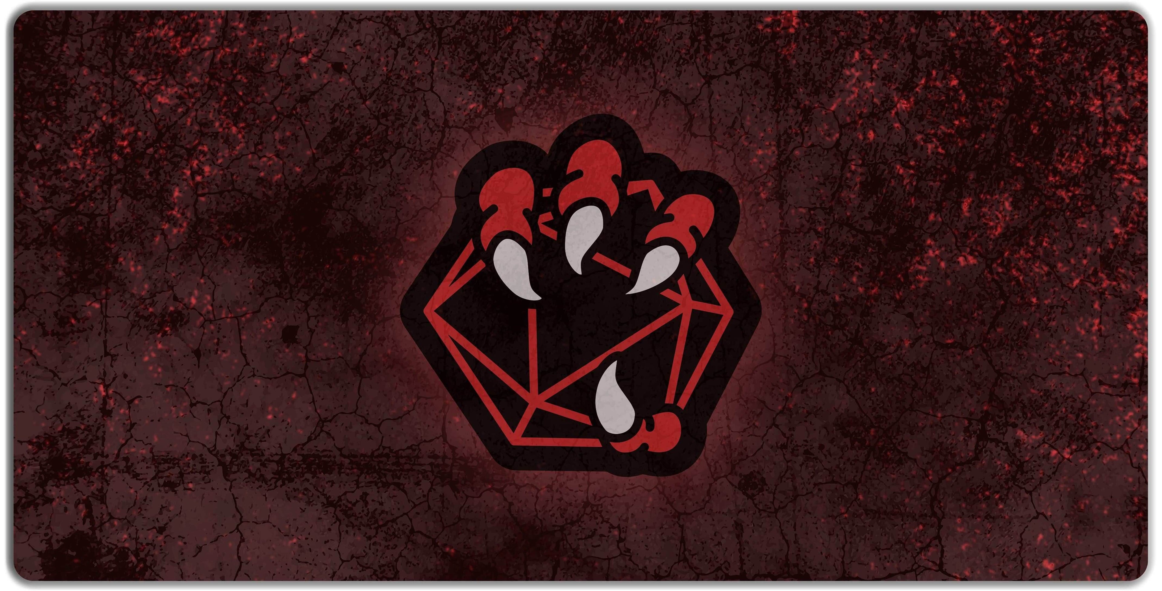 Dragon Dice Playmat - Red / Oversized Playmat / Plain